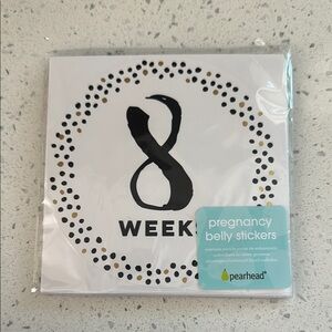 Pearhead Pregnancy Belly Stickers - Black and White